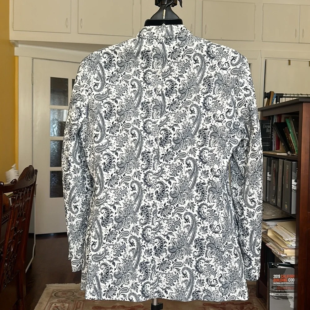 Tasso Elba Men's Paisley-Print Seersucker Sport Coat Size M NWOT